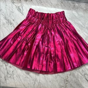 Lola + The Boys Metallic Fuchsia Skirt size 5